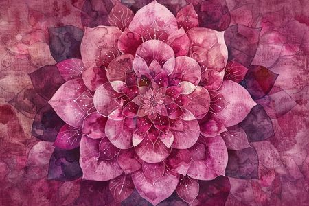 Obraz na płótnie canvas - Mandala kwiat lotosu