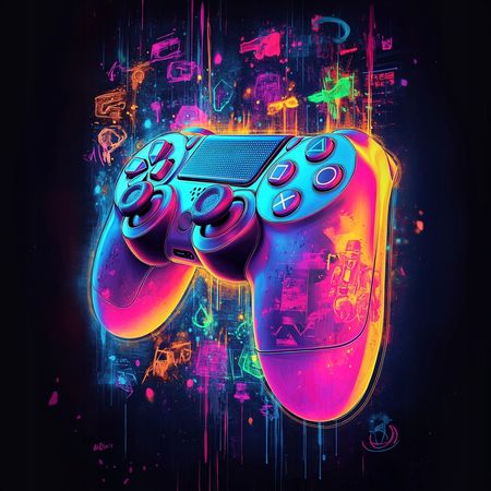 Obraz na płótnie canvas - Neonowy kontroler