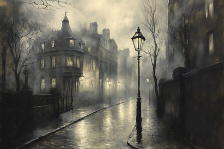 Obraz na płótnie canvas - Mglisty wieczór