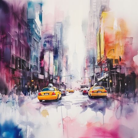 Obraz na płótnie canvas - Żółte taksówki