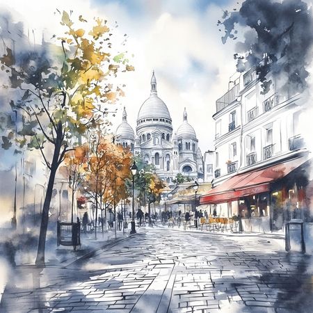 Obraz na płótnie canvas - Popołudnie na Montmartre