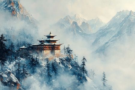 Obraz na płótnie canvas - Buddyjska świątynia