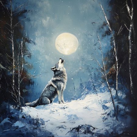 Obraz na płótnie canvas - Pełnia Księżyca