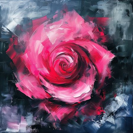 Obraz na płótnie canvas - Różowa róża