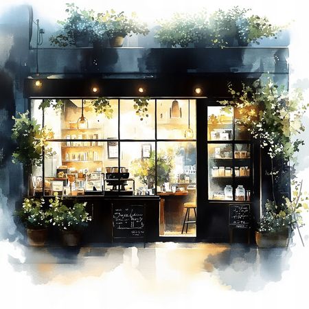 Obraz na płótnie canvas - Coffee Shop