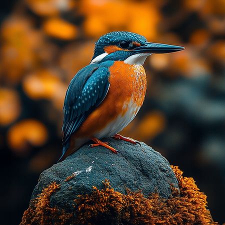 Obraz na płótnie canvas - Kolorowy zimorodek