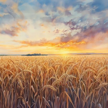 Obraz na płótnie canvas - Złociste pole