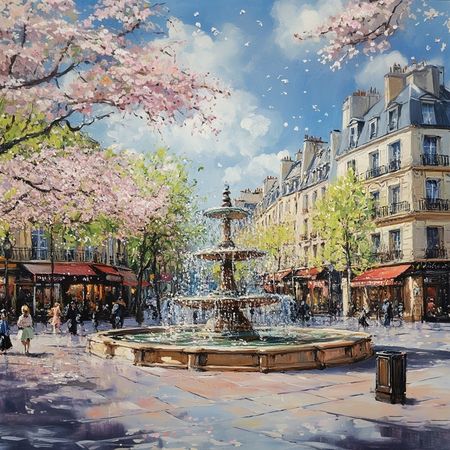 Obraz na płótnie canvas - Wiosna w Paryżu