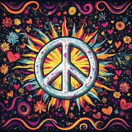 Obraz na płótnie canvas - Peace & Love✌️