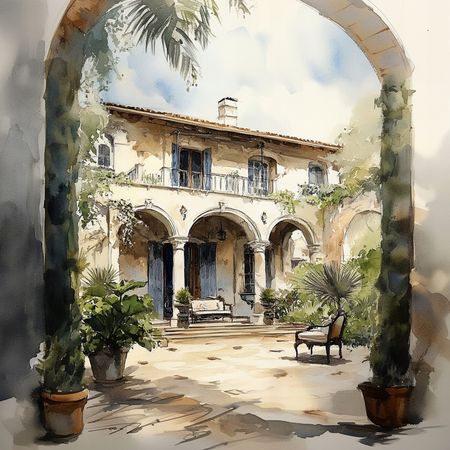 Obraz na płótnie canvas - Toskańska willa