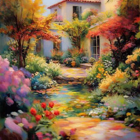 Obraz na płótnie canvas - Bajeczny ogród