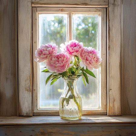 Obraz na płótnie canvas - Różowe piwonie