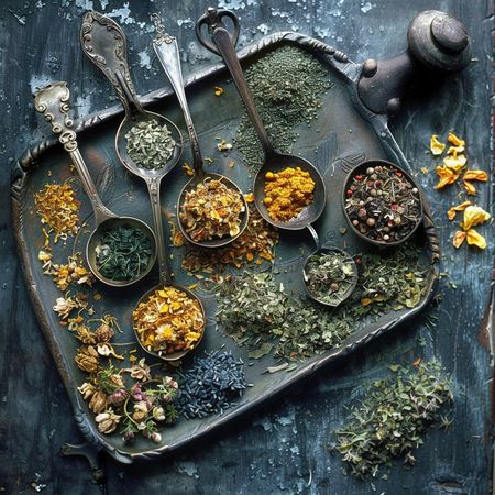 Obraz na płótnie canvas - Suszone zioła