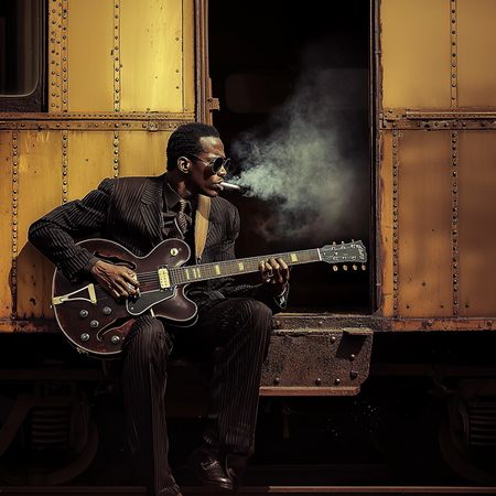 Obraz na płótnie canvas - Bluesman