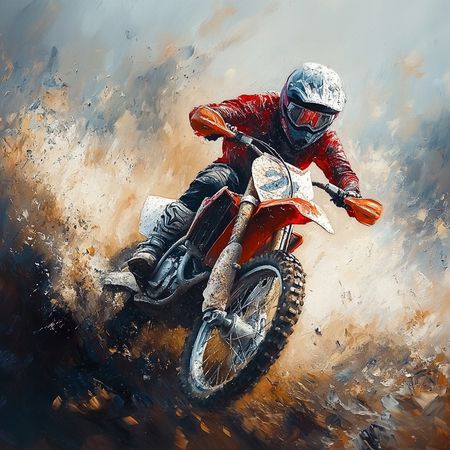 Obraz na płótnie canvas - Motocross