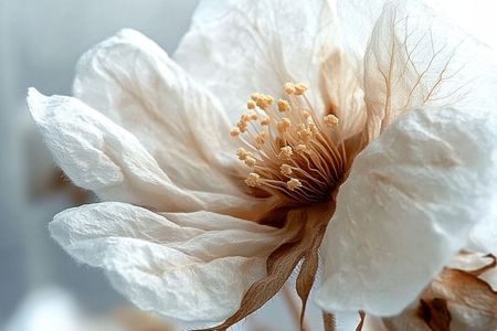 Obraz na płótnie canvas - Biały kwiatek