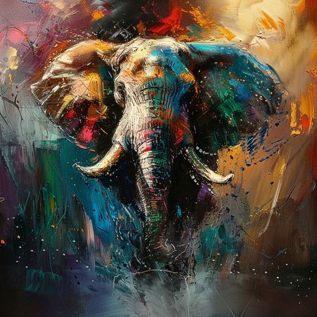 Obraz na płótnie canvas - Portret słonia