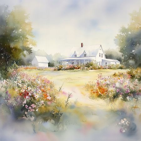 Obraz na płótnie canvas - Biały dom ☺️