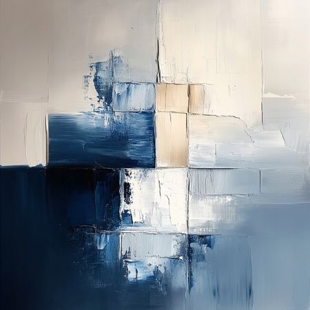 Obraz na płótnie canvas - Niebieska abstrakcja