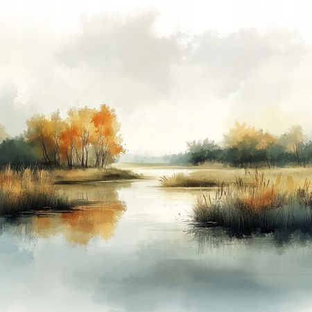 Obraz na płótnie canvas - Down by the river