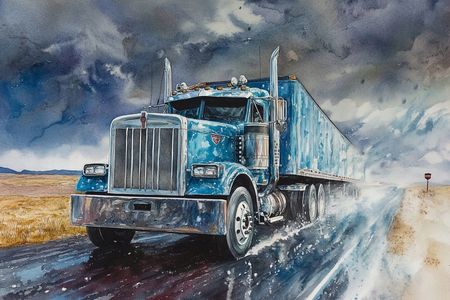 Obraz na płótnie canvas - Amerykański truck