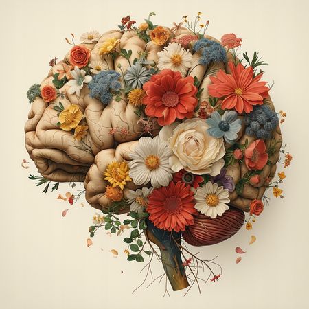 Obraz na płótnie canvas - Kwietny mózg