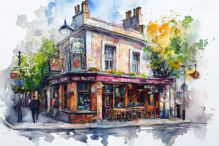 Obraz na płótnie canvas - Paryska kawiarnia