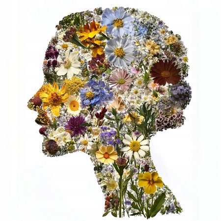 Obraz na płótnie canvas - Flower power lady