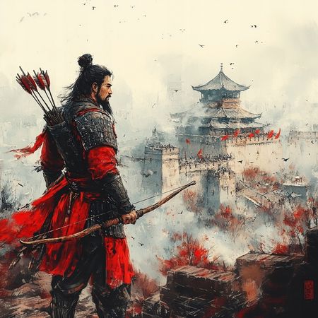 Obraz na płótnie canvas - Japoński wojownik