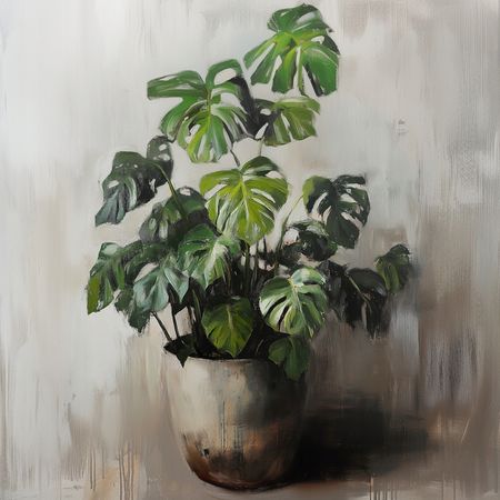 Obraz na płótnie canvas - Monstera
