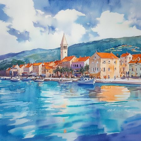 Obraz na płótnie canvas - Gdzieś w gorącej Dalmacji