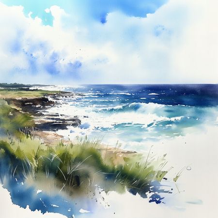 Obraz na płótnie canvas - Spacer brzegiem morza