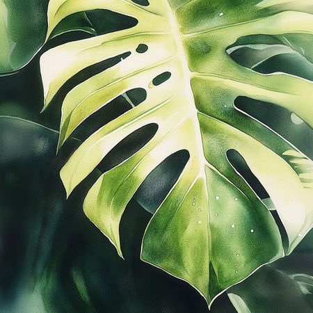 Obraz na płótnie canvas - Monstera