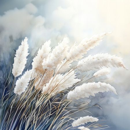 Obraz na płótnie canvas - Trawa pampasowa