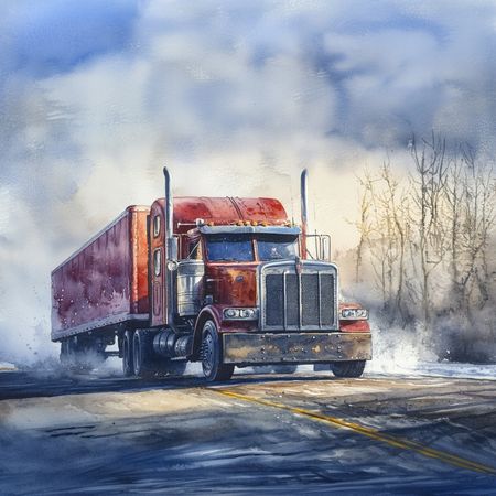 Obraz na płótnie canvas - Amerykańska ciężarówka