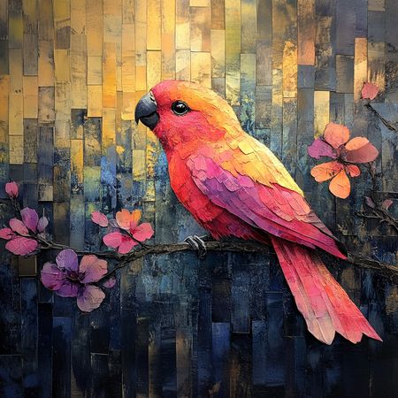 Obraz na płótnie canvas - Kolorowy ptak