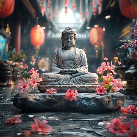 Obraz na płótnie canvas - Buddyjska świątynia