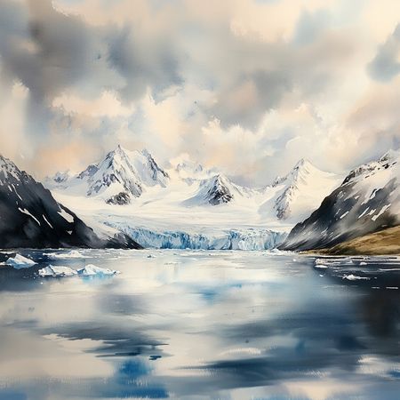 Obraz na płótnie canvas - Malowniczy lodowiec ❄️