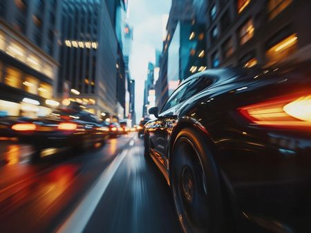 Obraz na płótnie canvas - Nocna jazda