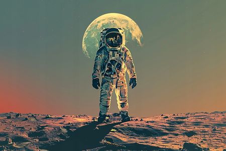 Obraz na płótnie canvas - Kosmiczna podróż w nieznane