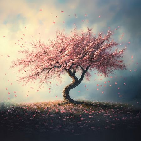 Obraz na płótnie canvas - Wiosenne drzewko