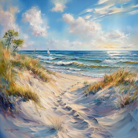 Obraz na płótnie canvas - Nadmorski widoczek