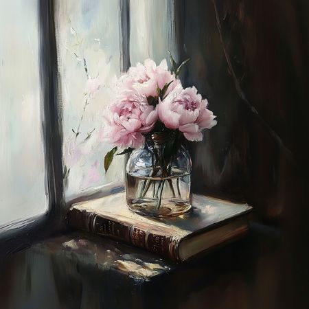 Obraz na płótnie canvas - Różowe piwonie