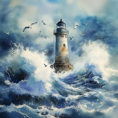 Obraz na płótnie canvas - Latarnia morska