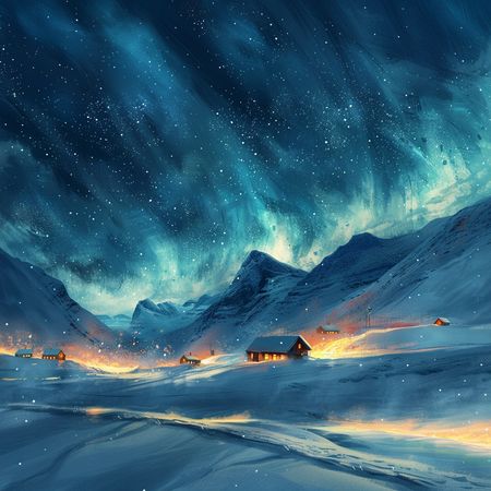 Obraz na płótnie canvas - Aurora borealis