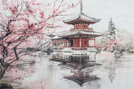 Obraz na płótnie canvas - Japońska świątynia