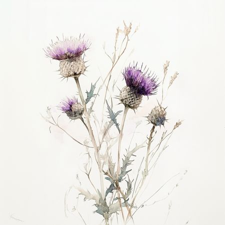 Obraz na płótnie canvas - Oset kłuje, ale jest piękny