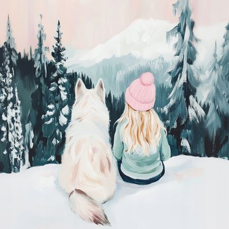 Obraz na płótnie canvas - Kudłaty kumpel mój ❤️