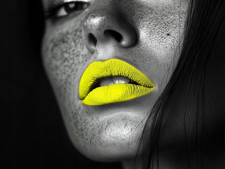 Obraz na płótnie canvas - Portret w żółtym