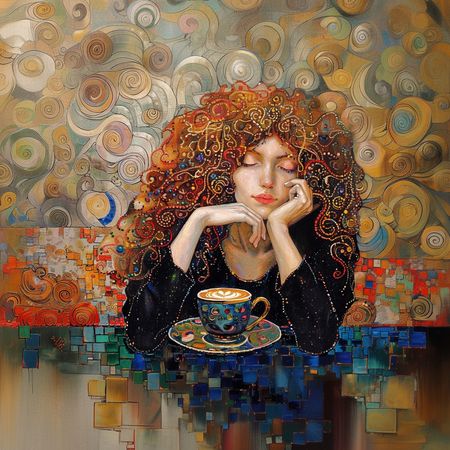 Obraz na płótnie canvas - Poranna kawa z Rudą